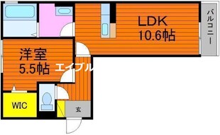 ゴールドウイング　B棟の物件間取画像